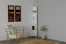 Hanah Home Ravella Estantería Escandinava Blanca